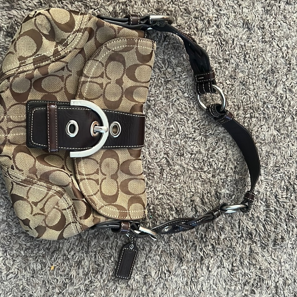 Brown coach purse